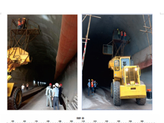 中鐵某項目隧道襯砌檢測現場